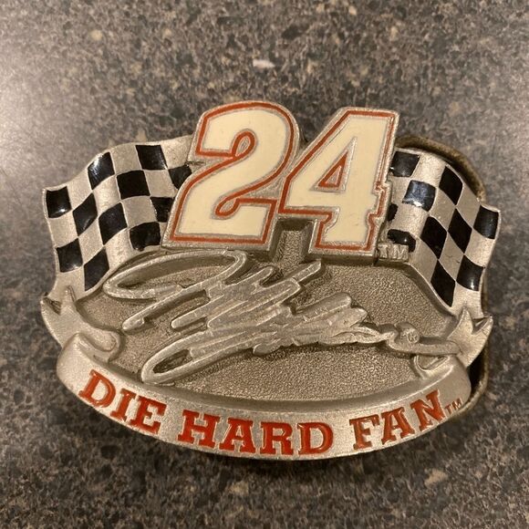 NASCAR Jeff Gordon solid pewter Belt Buckle Made in USA - Picture 2 of 7